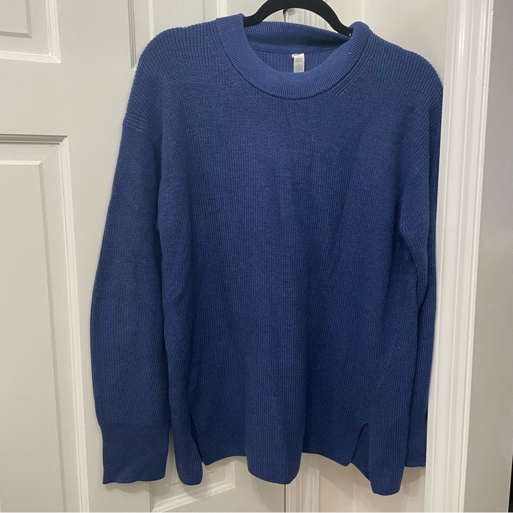 Lululemon Merino Wool Blend Ribbed Crewneck Sweater